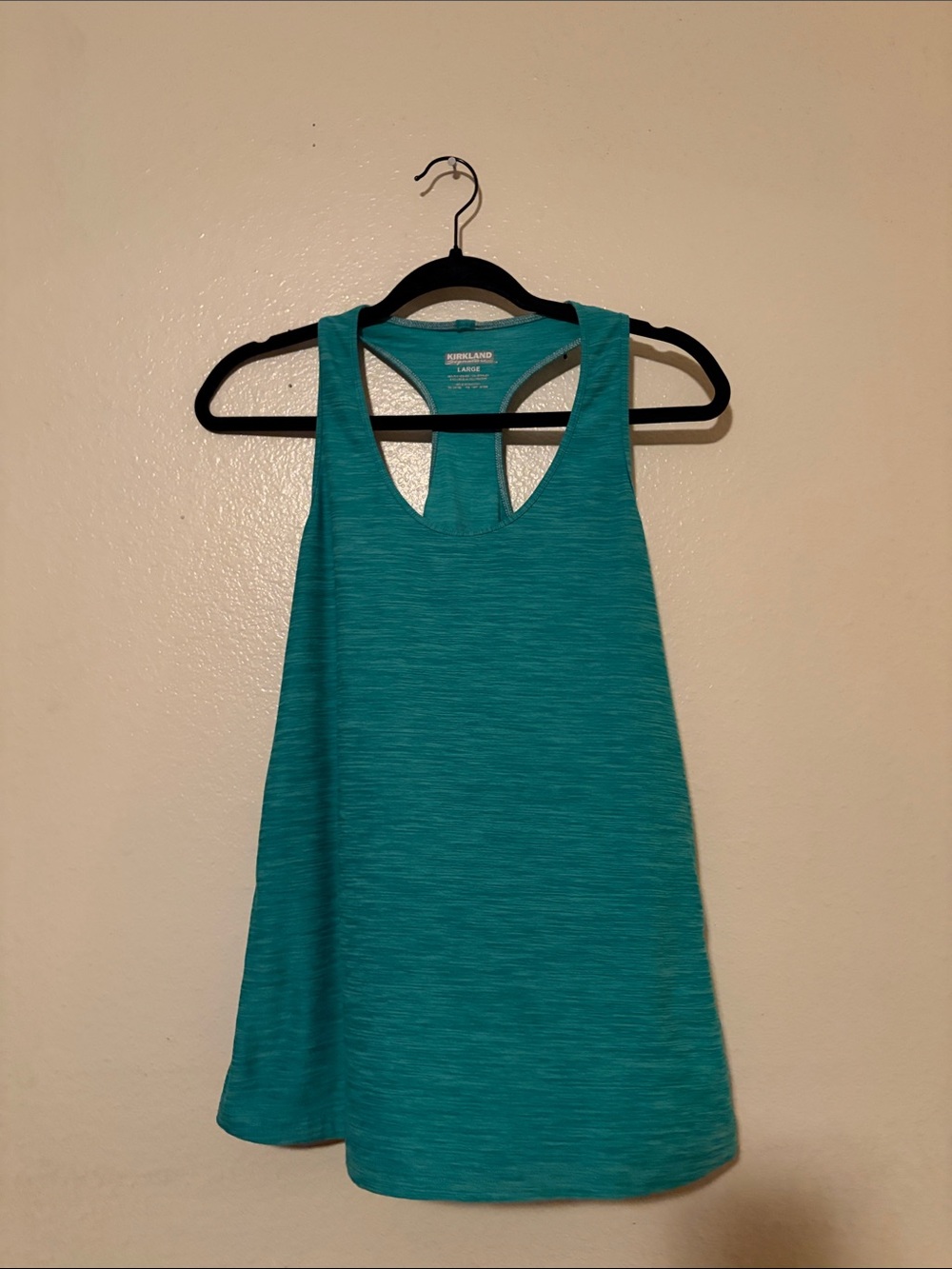 Kirkland Signature Teal Athletic Racerback Tank